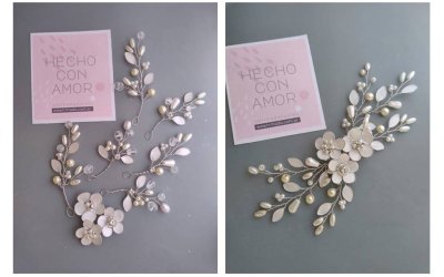 Tocado de Novia Elizabeth en Pins