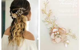 Tocado Paloma : Accesorio Floral Elegante para Novias y Eventos