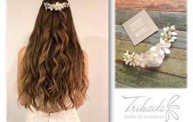 Tocado Emilia para 15 Años | Diseño Floral Exclusivo 