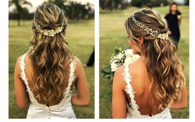 Corona de Flores Malva para Novias y Eventos | Argentina