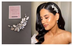 Tocado Luna : Accesorio Nacarado para Novias y Eventos | Diseño Personalizado