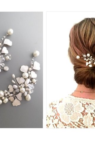 Tocado Ginkgo para Novias y Eventos | Diseño Exclusivo 