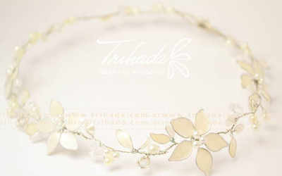Tiara con florcitas 