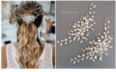 Tocado Edda: Ramitas Versátiles para Novias y Eventos | Argentina