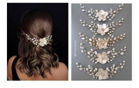 Tocado Delfina: Accesorio Floral para Novias y Eventos | Argentina