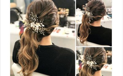 Tocado de Novia Elizabeth: Ramitas de Perlas y Flores | Argentina