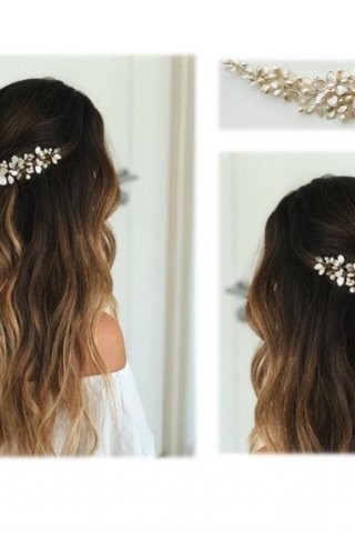 Tocado de Flores Fiona: Elegancia Floral para Novias y Eventos | Argentina