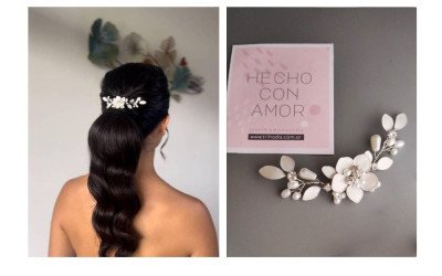 Tocado Mini Amelia: Accesorio de Novia y Eventos | Trihada