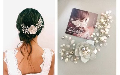 Tocado Carmela: Accesorio de Alta Costura para Novias y Eventos | Argentina