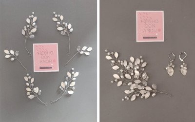 Pins de Hojitas Muriel: Tocados Flexibles para Novias y Eventos | 