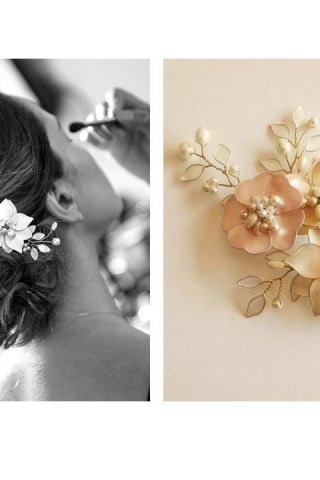 Tocado Ema: Bouquet de Flores para Novias y Eventos | Alta Costura