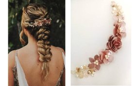 Tocado Stephie : Bouquet Romántico para Novias y Eventos | Diseño Artesanal