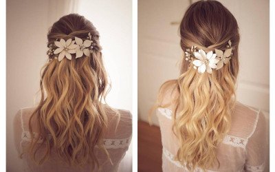 Tocado de Flores Agustina: Diseño Personalizado para Novias y Eventos | Trihada