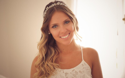 tiara de hojitas