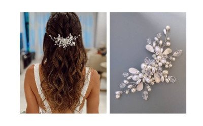 Tocado Helga: Diseño Exclusivo para Novias y Eventos | Trihada Argentina