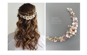 Tocado Dalia: Media Corona Personalizada para Novias y Eventos | 
