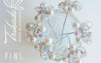 Pins Cristal o perlas 