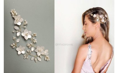 Tocado Sakura: Accesorio Versátil de Cerezo en Flor para Novias y Eventos | Trihada