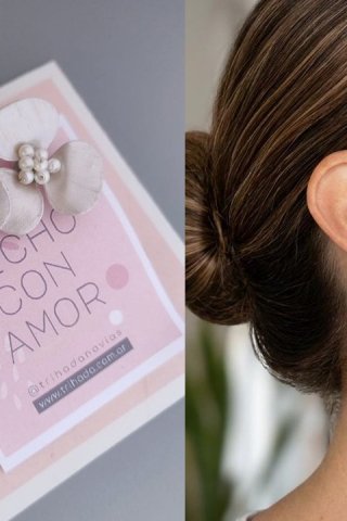 Aros de flor de tres pétalos