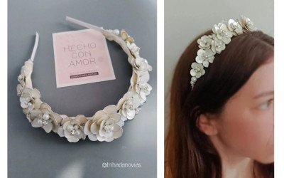 Corona de Flores Elena: Vincha Floral Personalizable para Novias y Eventos | 