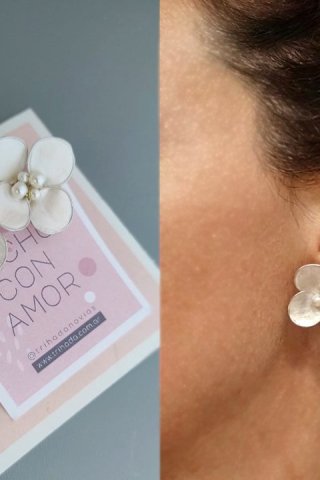 Aros Alegra de Flores para Novias e Invitadas 